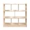 Flash Furniture Bright Beginnings Commercial Grade 8 Section Modular WoodenClassroom Open StorageUnit, Safe, Kid Friendly Design, Natural MK-ME10513-GG - alternate 6
